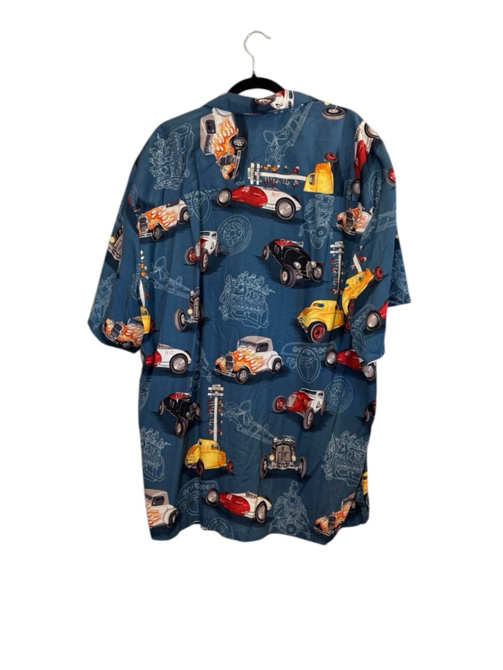 Paradise Found Vintage Hot Rod Hawaiian Shirt sz 2XL - Picture 3 of 6